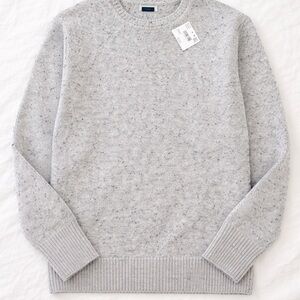 American Eagle Outfitters Light Gray Crew Neck Sweater